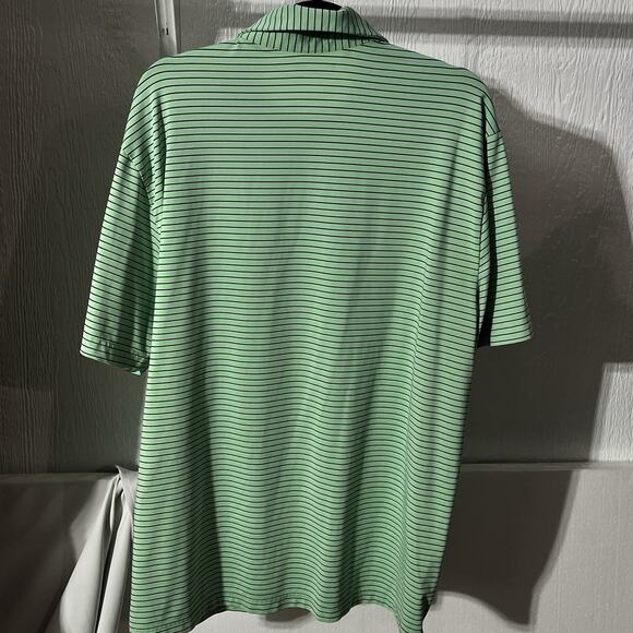Golf Shirts Lot of 3 Extra Large Heat Gear Green Blue Stripe 2 Greg Norman - Picture 3 of 16